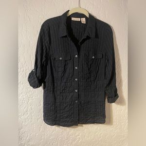 DKNY Button Up Blouse - L